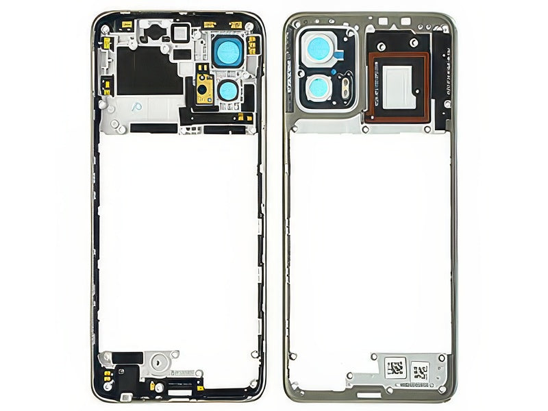 Cover Posteriore + Tasti Volume + Antenna NFC Lucent Bianco per Motorola Moto G73