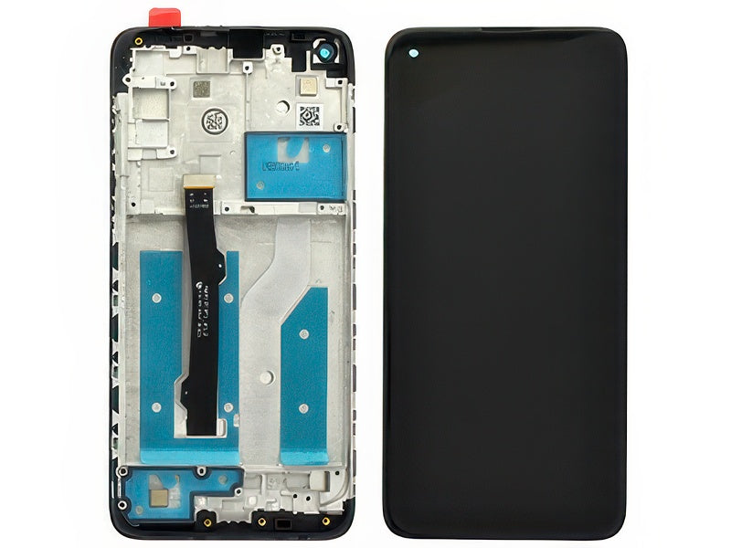 Lcd + Touchscreen + Frame Nero per Motorola Moto G8