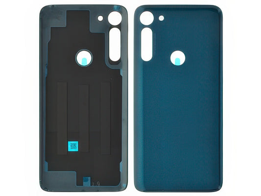 Cover Batteria + Adesivi Capri Blu per Motorola Moto G8 Power