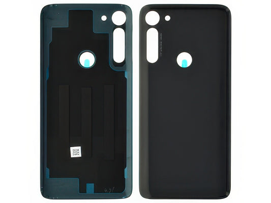 Cover Batteria + Adesivi Smoke Nero per Motorola Moto G8 Power