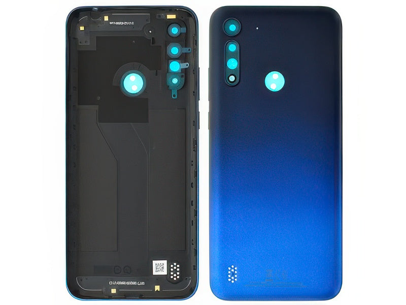 Cover Batteria + Tasti Laterali Royal Blu per Motorola Moto G8 Power Lite