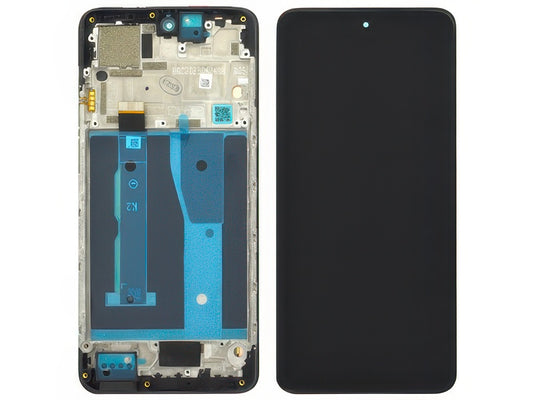 Lcd + Touch Screen + Frame Nero per Motorola Moto G84 5G