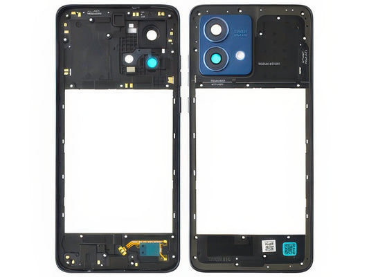 Frame + Tasti Laterali + Vetrino Camera + Antenna NFC Midnight Blu per Motorola Moto G84 5G