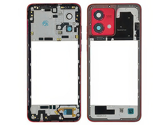Cover Posteriore + Vetrino Camera + Tasti Laterali + Antenna NFC Viva Magenta per Motorola Moto G84 5G