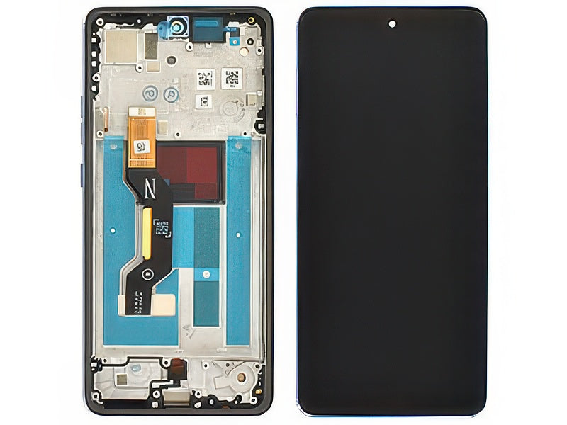 Lcd + Touch Screen + Frame + Tasti Laterali Cosmic Sky per Motorola Moto G86 5G