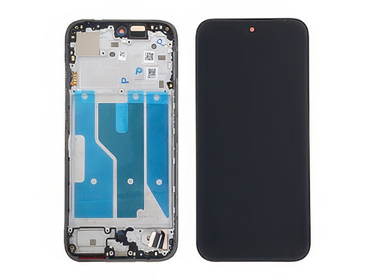 Lcd + Touch Screen + Frame + Switch Tasti Laterali Nero per Motorola Moto G87 5G