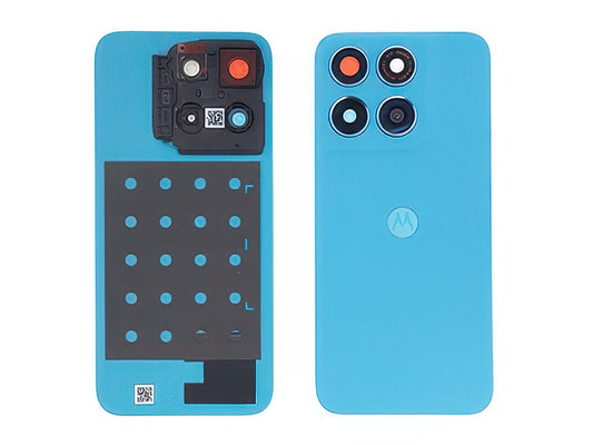 Cover Batteria + Vetrino Camera Blu Atoll per Motorola Moto G87 5G
