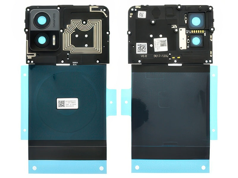 Cover Posteriore Interna + Antenna NFC + Vetrino Camera Nero Onyx per Motorola Edge 30 Neo