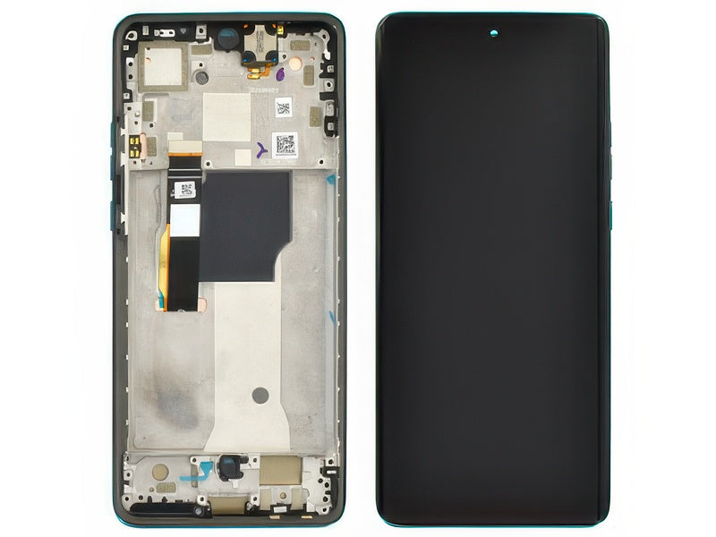 Lcd + Touch Screen + Frame + Tasti Laterali + Altoparlante Caneel Bay per Motorola Edge 40 Neo