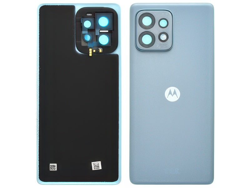Cover Batteria + Vetrino Camere Lunar Blu per Motorola Edge 40 Pro