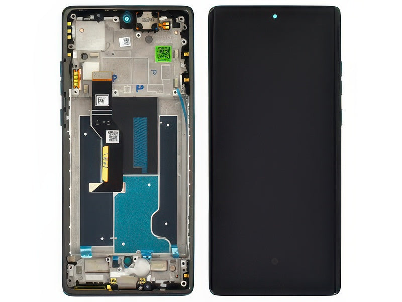 Lcd + Touch Screen + Frame Forest Blu per Motorola Edge 50 Fusion