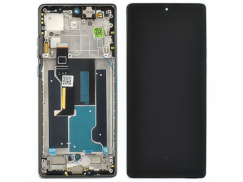 Lcd + Touch Screen + Frame Marshmallow Blu per Motorola Edge 50 Fusion