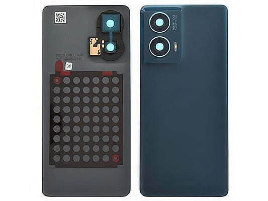 Cover Batteria + Vetrino Camere Forest Blu per Motorola Edge 50 Fusion