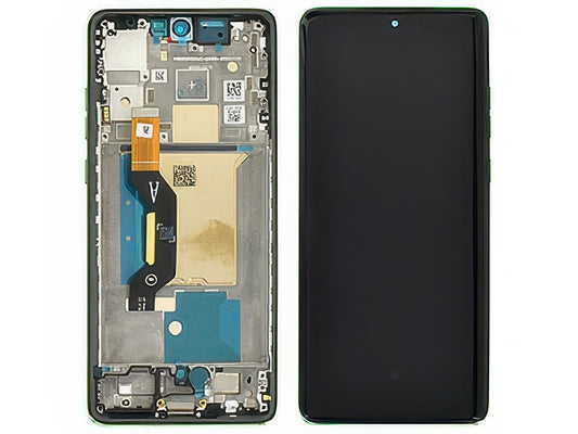 Lcd + Touch Screen + Frame + Tasti Laterali Shamrock per Motorola Edge 60