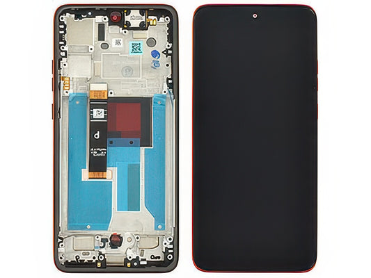 Lcd + Touch Screen + Frame + Tasti Laterali Poinciana per Motorola Edge 60 Neo 5G