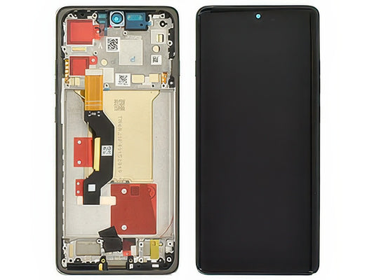 Lcd + Touch Screen + Frame + Tasti Laterali Shadow per Motorola Edge 60 Pro