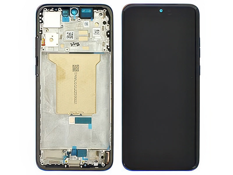 Lcd + Touch Screen + Frame + Tasti Laterali Orient Blu per Motorola Edge 70 Fusion XT2605-1