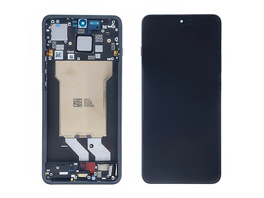 Lcd + Touch Screen + Frame + Tasti Laterali Dark Shadow per Motorola Edge 70 Max 5G