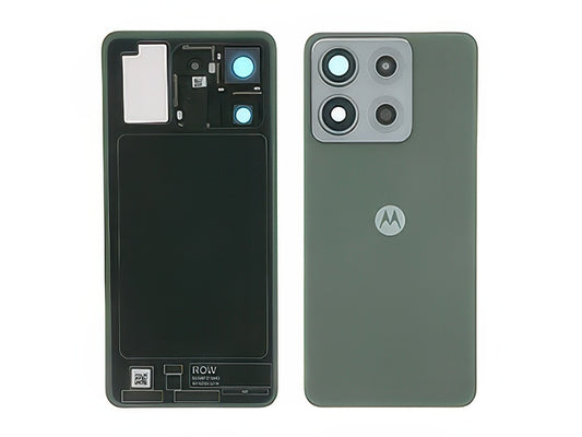 Cover Batteria + Vetrino Camere Aqua Grigio per Motorola Edge 70 Max 5G