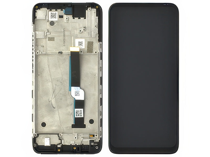 Lcd + Touch Screen + Frame Nero per Motorola One Fusion+