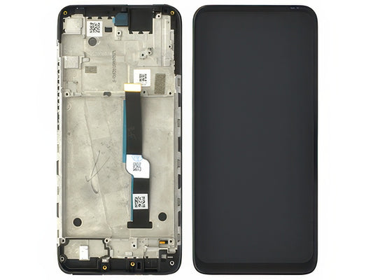 Lcd + Touch Screen + Frame Nero per Motorola One Fusion+