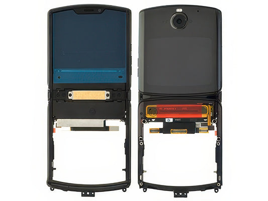 Lcd Esterno Completo + Cover + Frame + Batteria Polished Graphite per Motorola Razr 2019