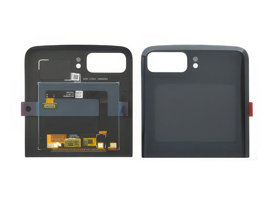Lcd Esterno + Cover Superiore Satin Nero per Motorola Razr 2022