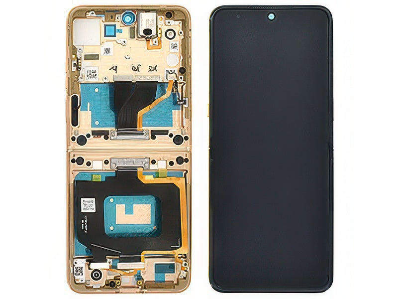 Lcd + Touch Screen + Frame + Tasti Laterali Mountain Trail per Motorola Razr 60 Ultra