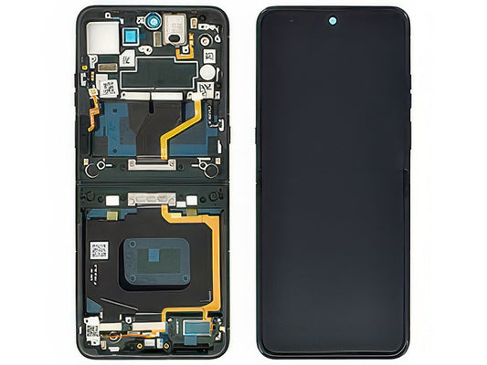 Lcd + Touch Screen + Frame + Tasti Laterali Scarab per Motorola Razr 60 Ultra