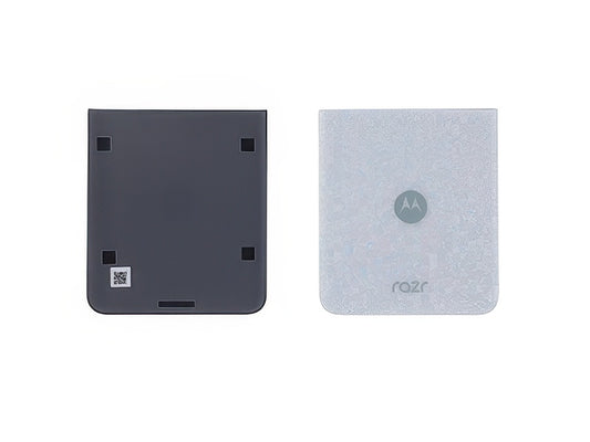 Cover Batteria Inferiore Bright Bianco per Motorola Razr 70