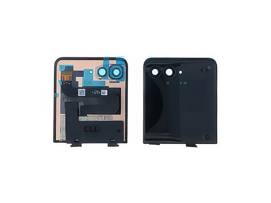 Lcd Esterno + Cover Superiore Nero per Motorola Razr 70 Ultra