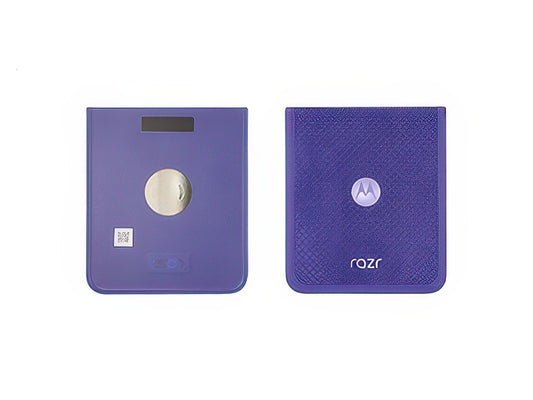 Cover Batteria Inferiore Orient Blu per Motorola Razr 70 Ultra