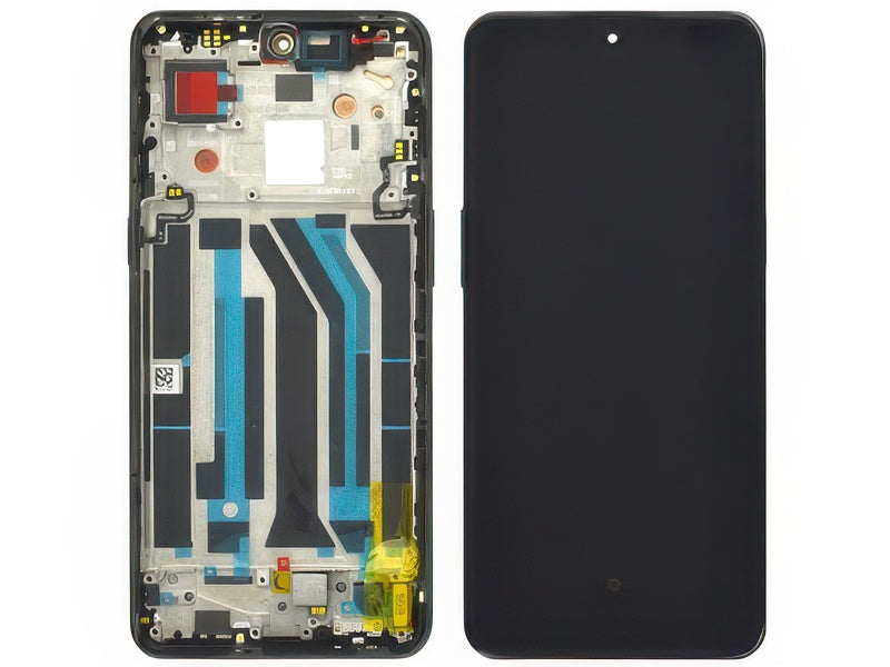 Lcd + Touch Screen + Frame + Tasti Laterali Moonstone Black per OnePlus 10T 5G