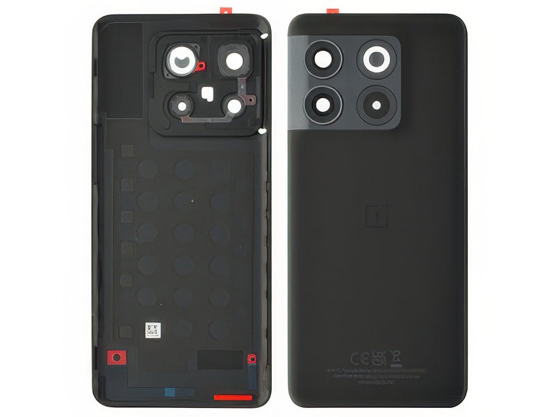 Cover Batteria + Vetrino Camera + Adesivi Moonstone Black per OnePlus 10T 5G