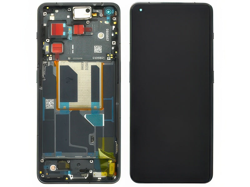 Lcd + Touch Screen + Frame + Tasti Laterali Titan Nero per OnePlus 11 5G - Originale Service Pack