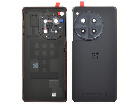 Cover Batteria + Vetrino Camera + Adesivi Iron Grigio per OnePlus 12R 5G