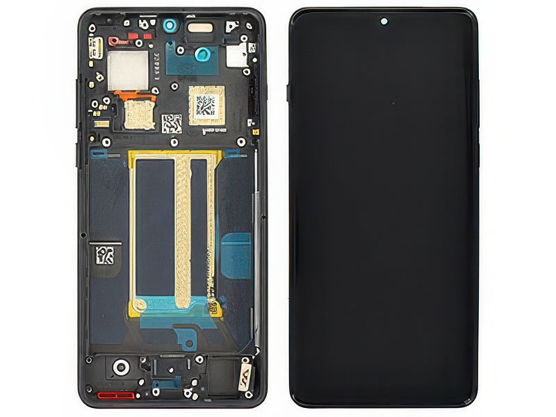 Lcd + Touch Screen + Frame + Tasti Laterali Nero Eclipse per OnePlus 13 5G - Compatibile