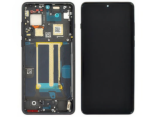 Lcd + Touch Screen + Frame + Tasti Laterali Nero Eclipse per OnePlus 13 5G - Compatibile