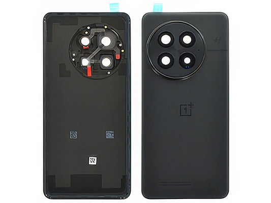 Cover Batteria + Vetrino Camera + Adesivi Nero Eclipse per OnePlus 13 5G