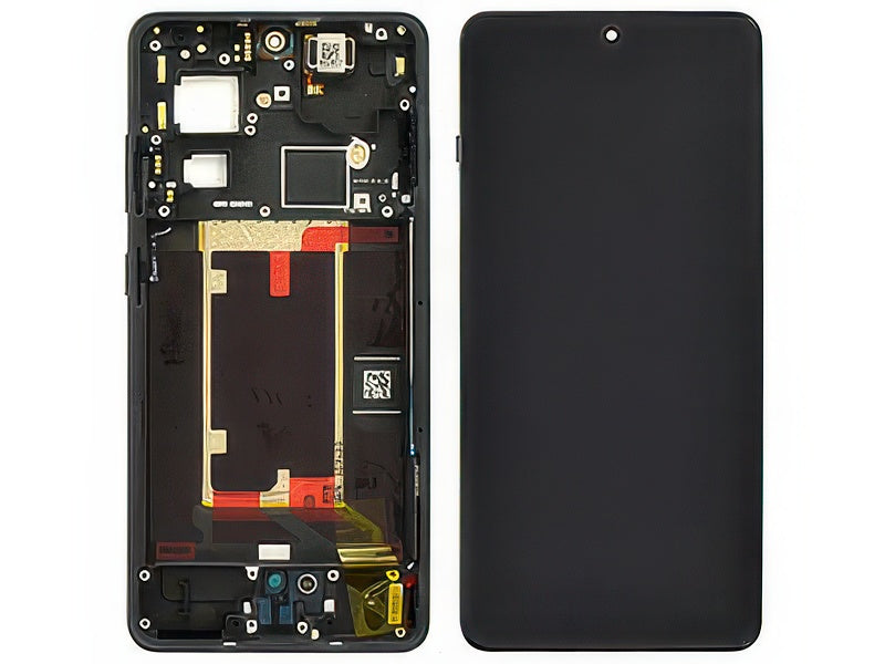 Lcd + Touch Screen + Frame + Tasti Laterali Nebula Noir per OnePlus 13R 5G - Originale Service Pack