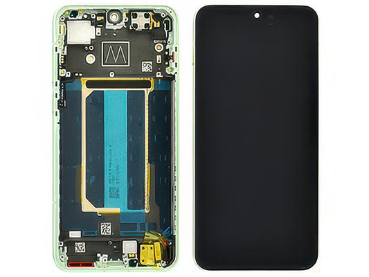 Lcd + Touch Screen + Frame + Tasti Laterali Mint Breeze per OnePlus 15R 5G