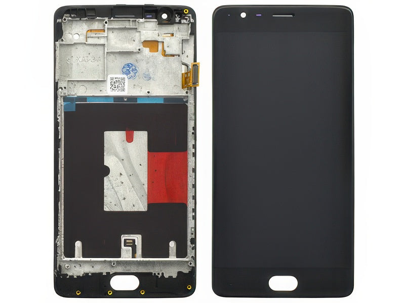 Lcd + Touch Screen + Frame Nero per OnePlus 3T