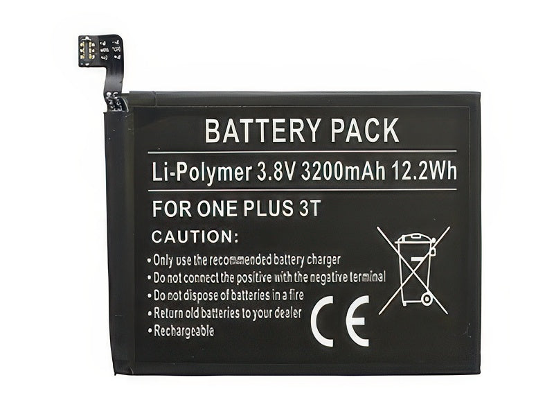Batteria Litio 3200 mAh slim per OnePlus 3T