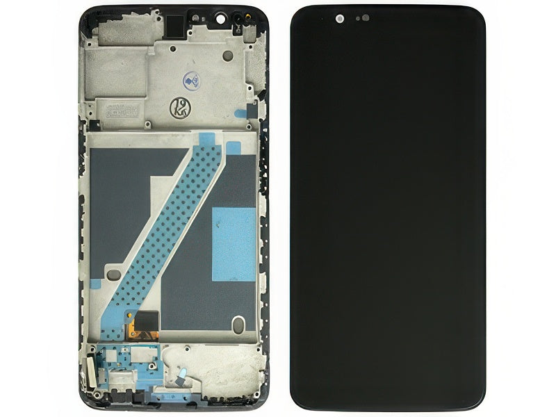 Lcd + Touch Screen + Frame Nero per OnePlus 5T
