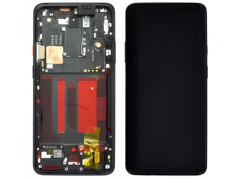 Lcd + Touch Screen + Frame + Tasti Laterali Nero per OnePlus 7T Pro
