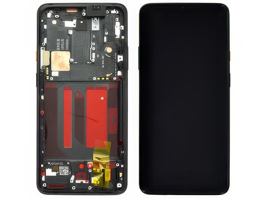 Lcd + Touch Screen + Frame + Tasti Laterali Nero per OnePlus 7T Pro