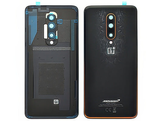 Cover Batteria + Vetrino Camera + Adesivi Nero per OnePlus 7T Pro
