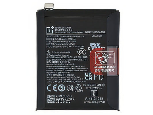BLP761 Batteria 4320 mAh Li-Ion + Adesivo per OnePlus 8