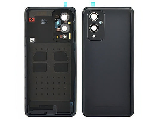Cover Batteria + Vetrino Camera + Adesivi Astral Nero per OnePlus 9