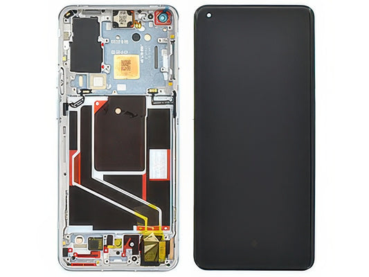Lcd + Touch Screen + Frame + Tasti Laterali Morning Mist per OnePlus 9 Pro